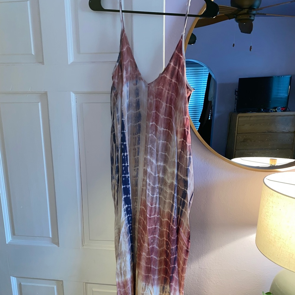 Tye dye maxi dress size M